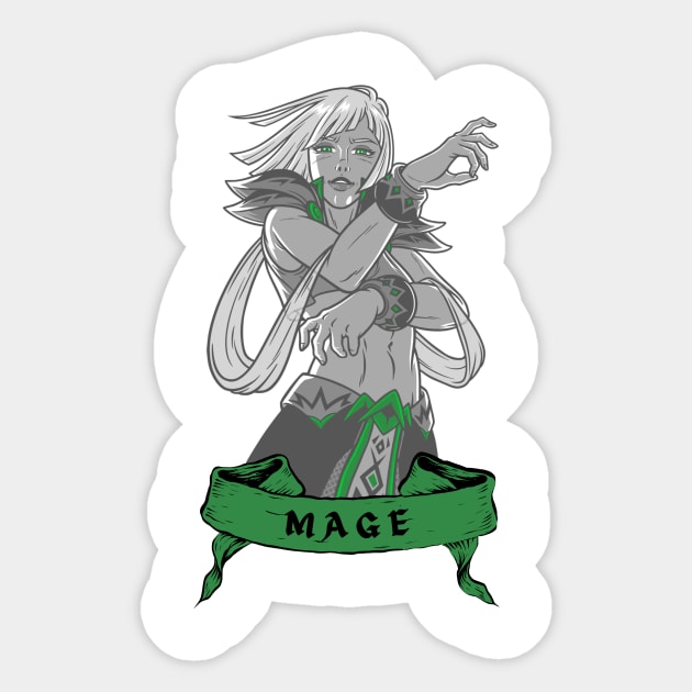 Mystic Mage - DnD/Fantasy Sticker by Ericnaitor